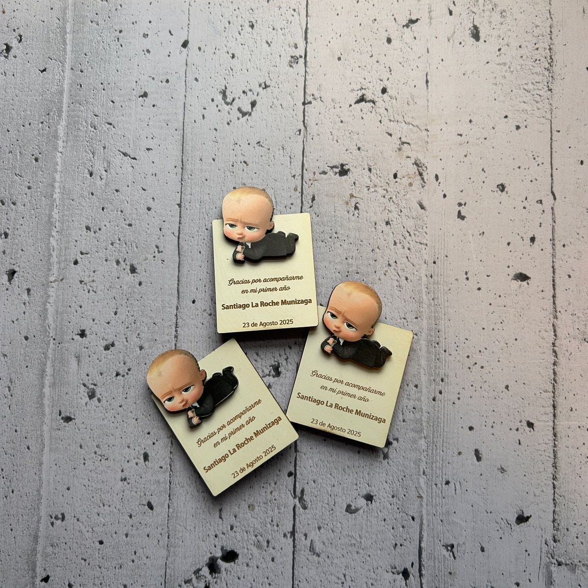 Imanes de recuerdo jefe en pañales