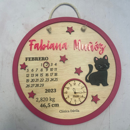 Cartel con datos y 🐈⬛ gato