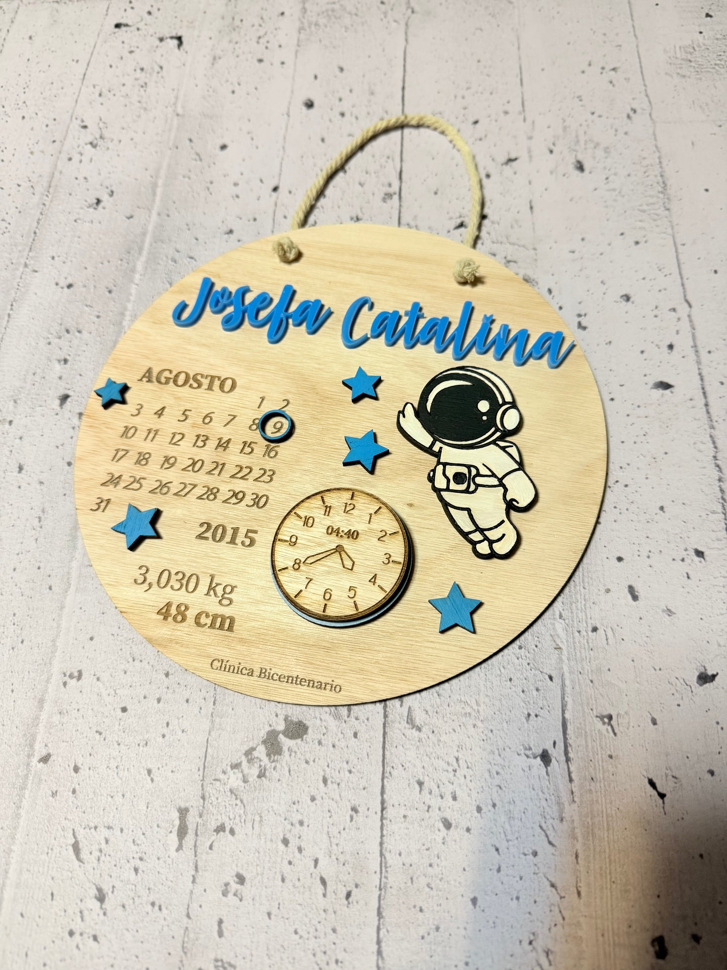 Datos de nacimiento astronauta