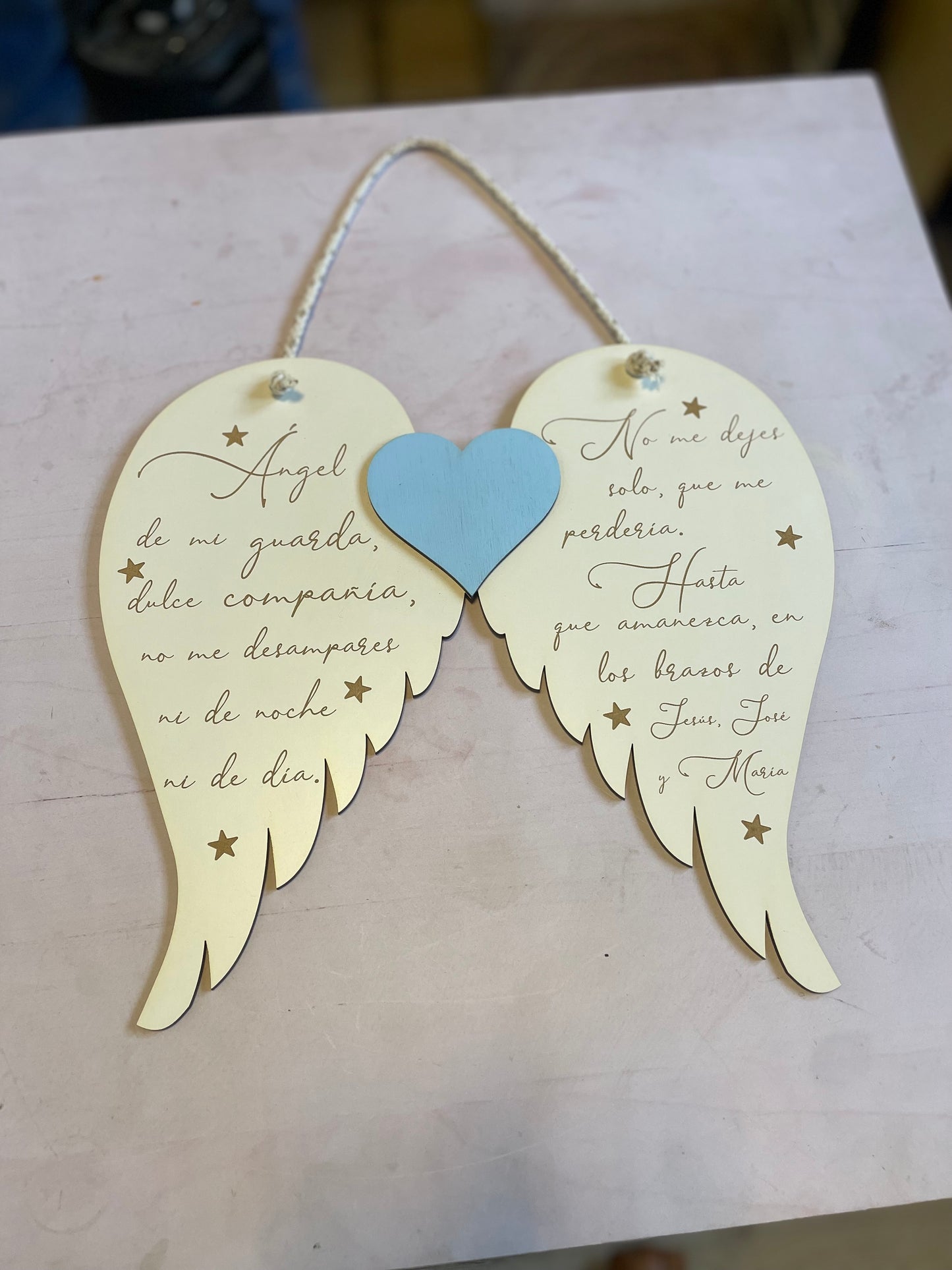 Cuadro Oración Ángel de la Guarda