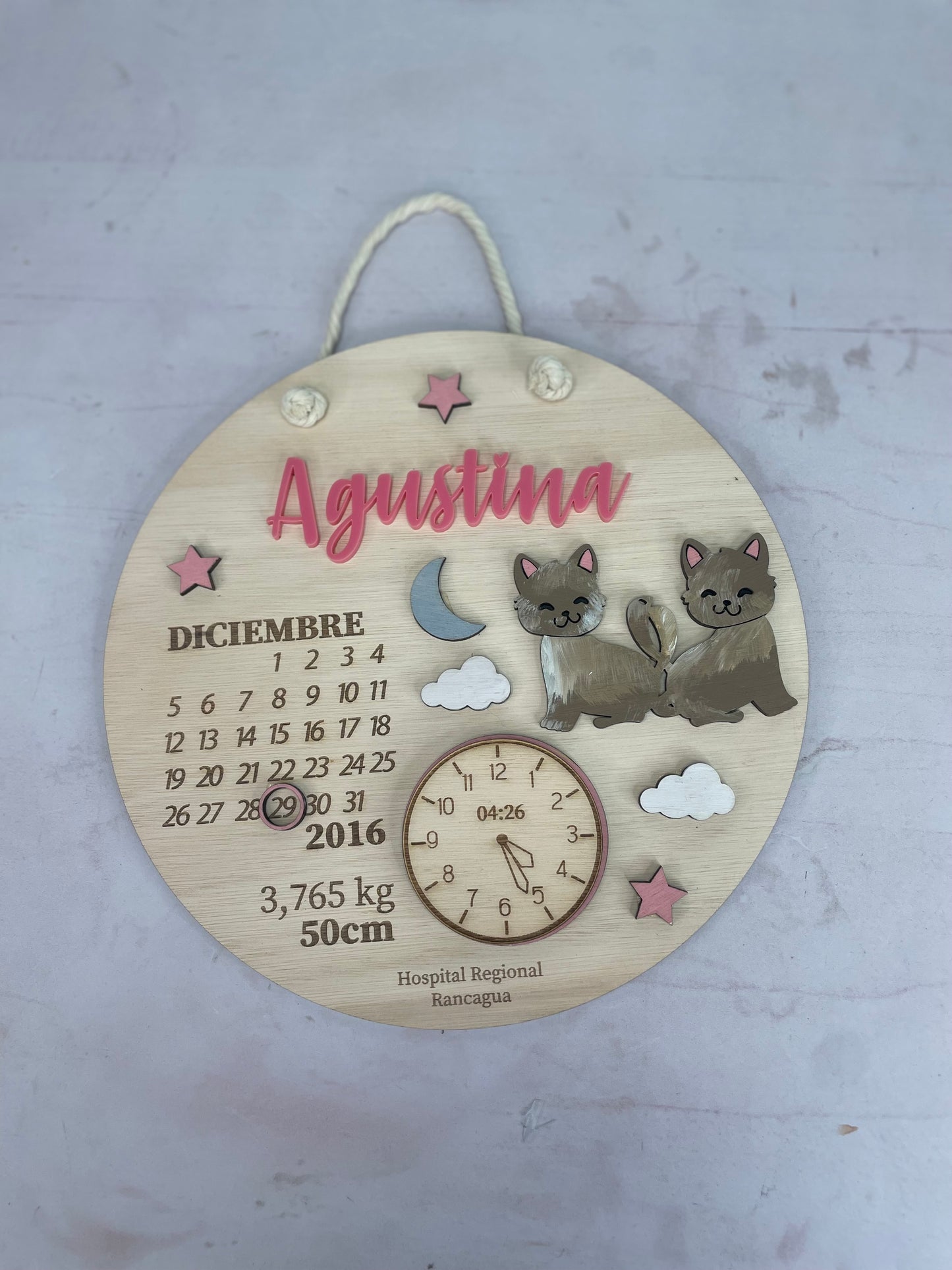Cartel de nacimiento gatos