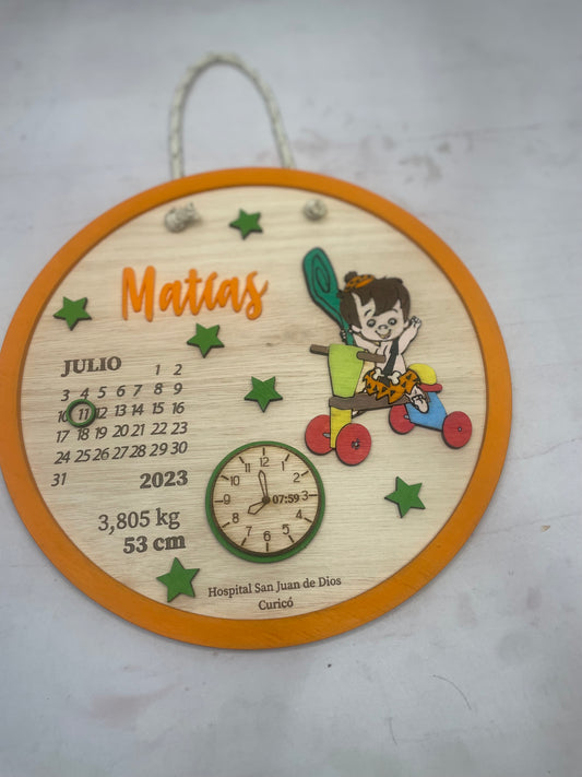 Cartel de nacimiento bambam