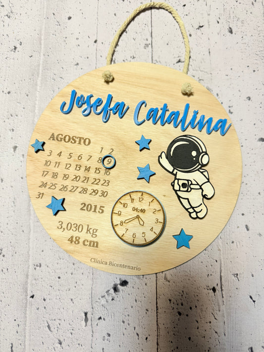 Datos de nacimiento astronauta