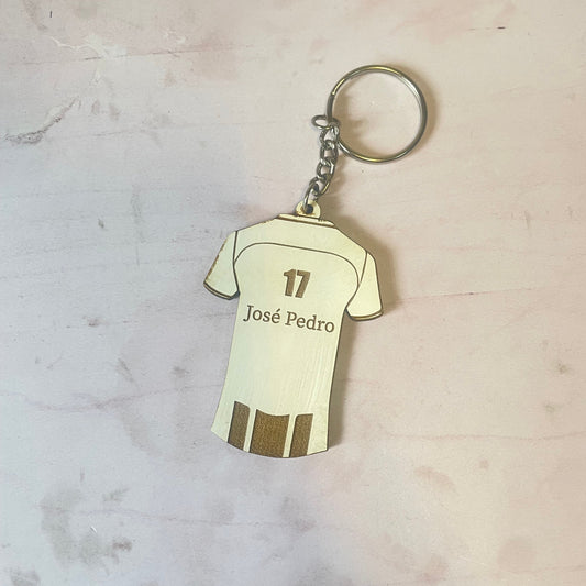 Llaveros de recuerdo camiseta fútbol