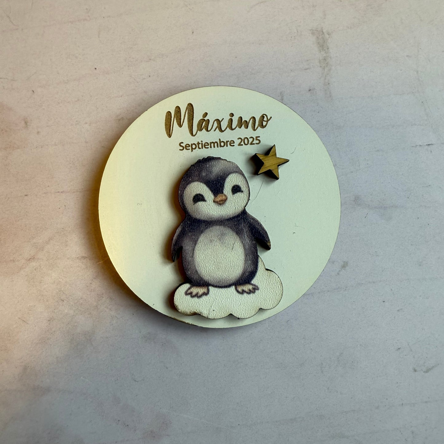 Imán de recuerdo pingüino