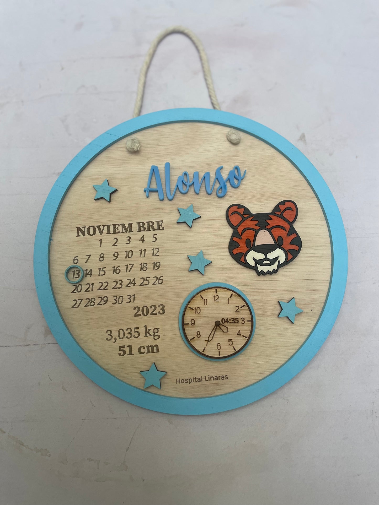 Datos de nacimiento de tigre