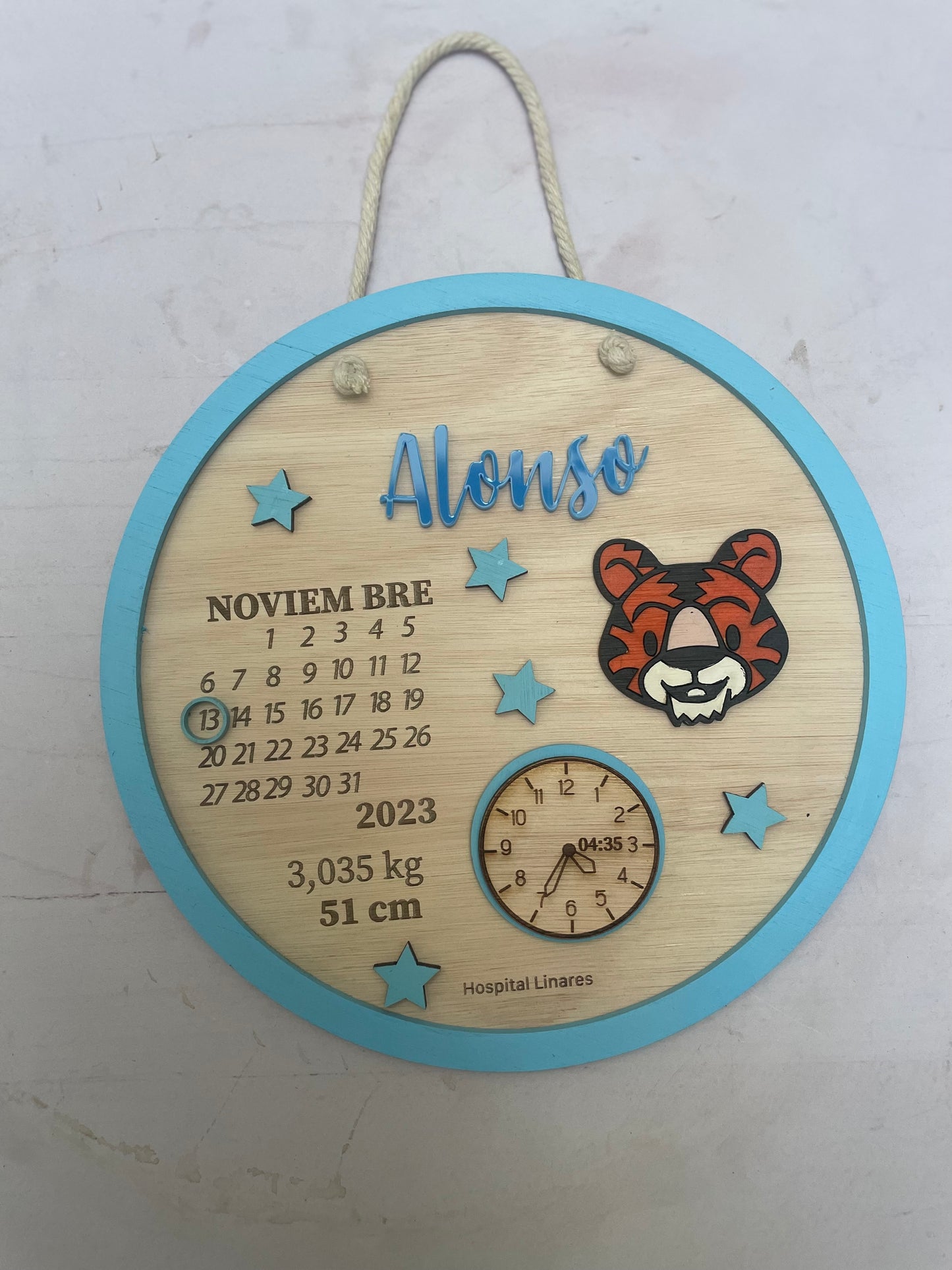 Datos de nacimiento de tigre