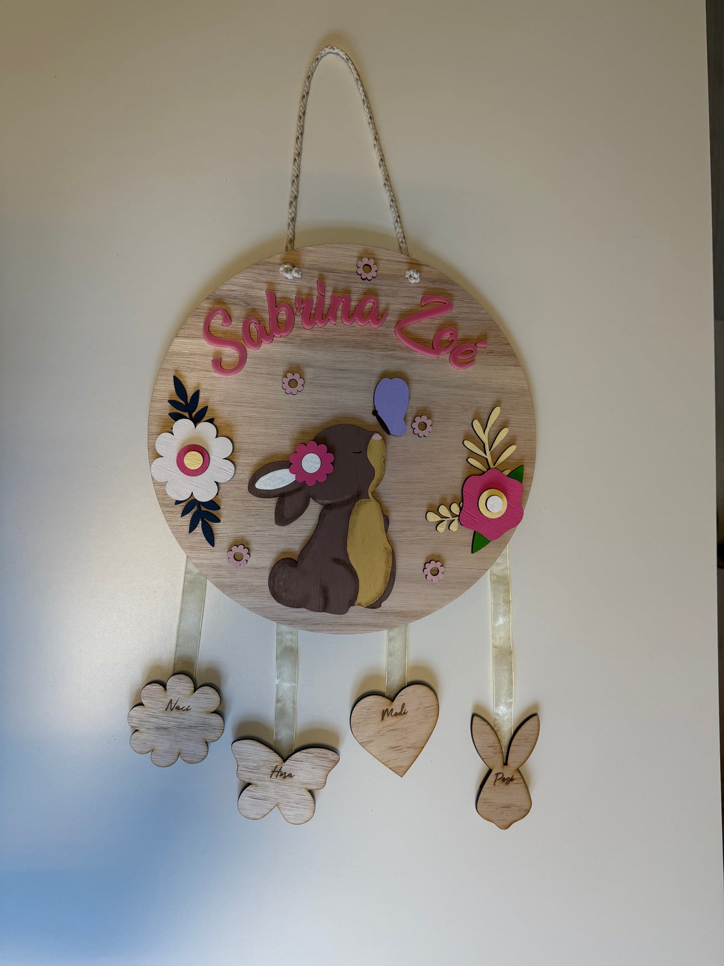 Cartel de nacimiento coneja