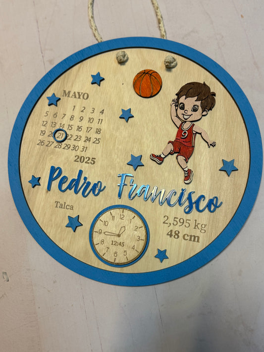 Cartel de nacimiento basquetbol