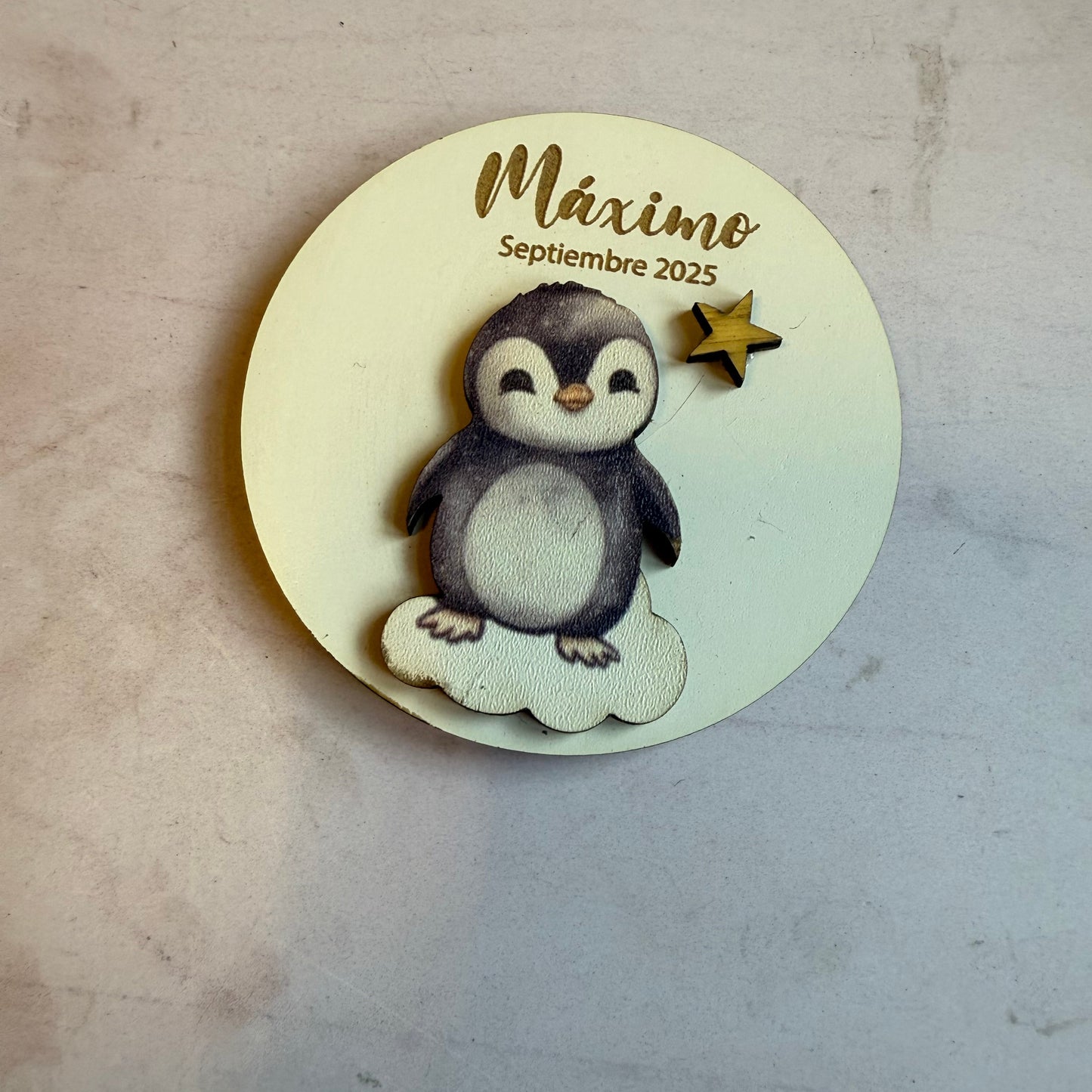 Imán de recuerdo pingüino