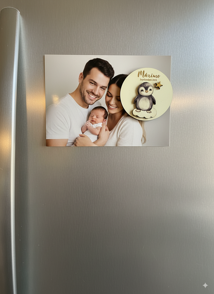 Imán de recuerdo pingüino