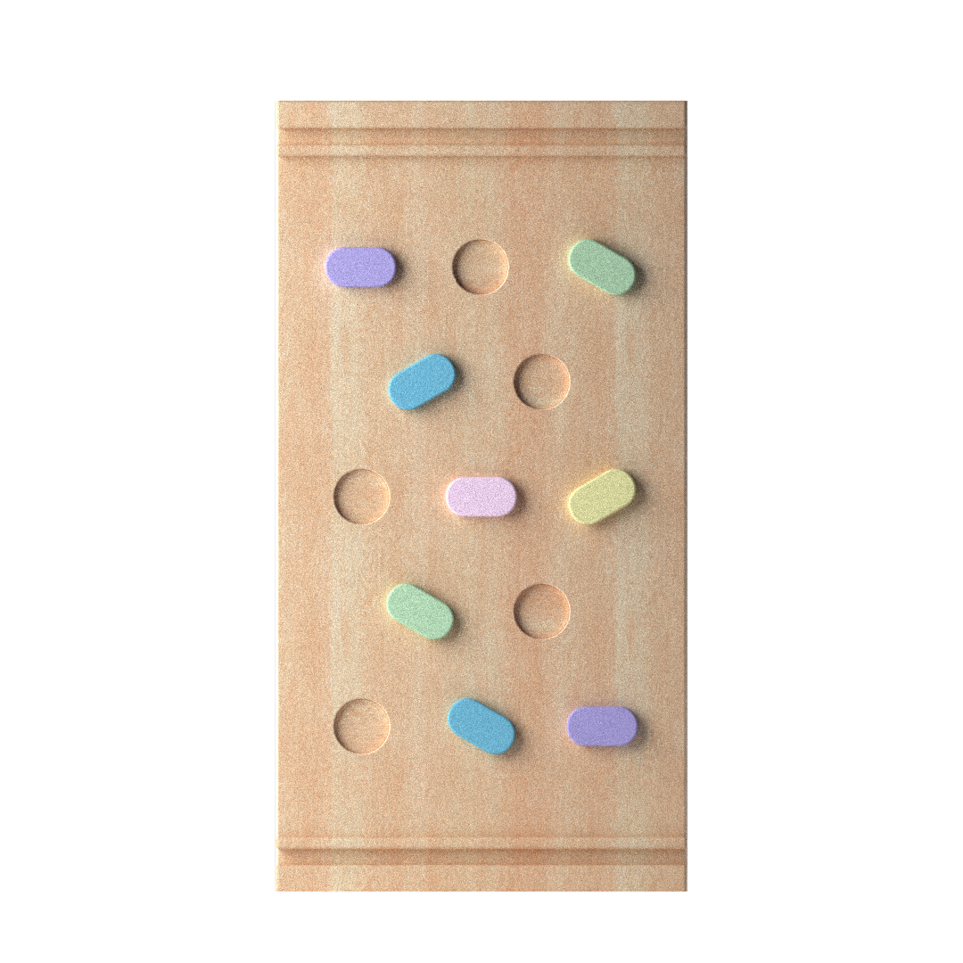 Triángulo y tabla montessori waldrof pikler