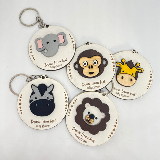 Llaveros animales de la selva
