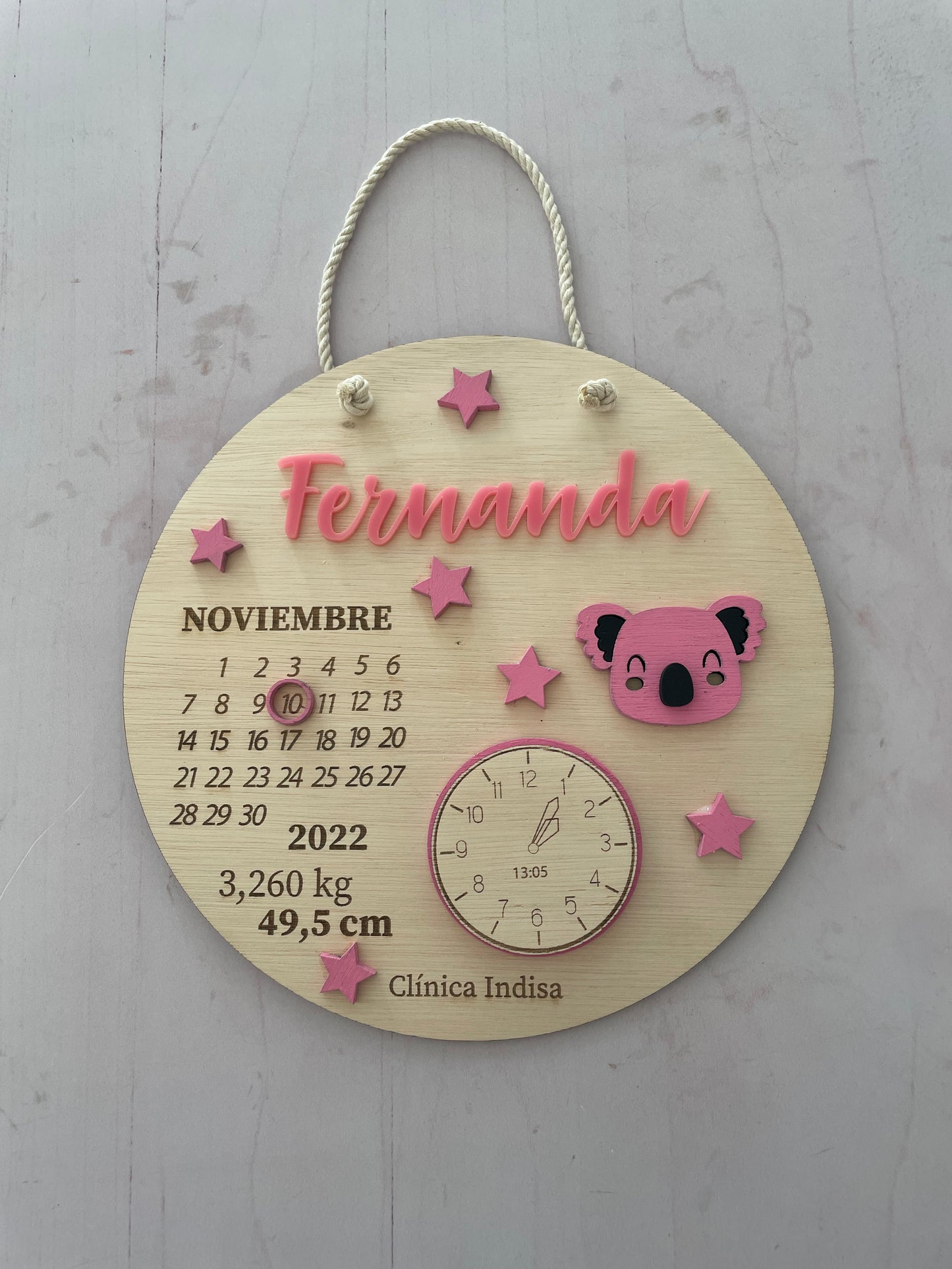Cartel redondo koala