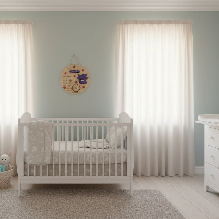 Cartel datos nacimiento gengar