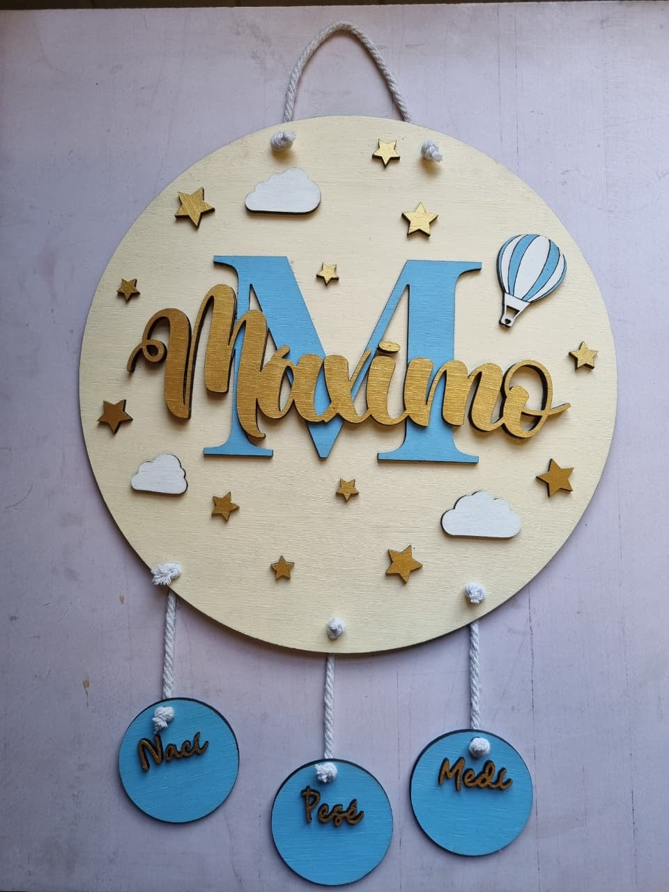 Cartel nombre para datos