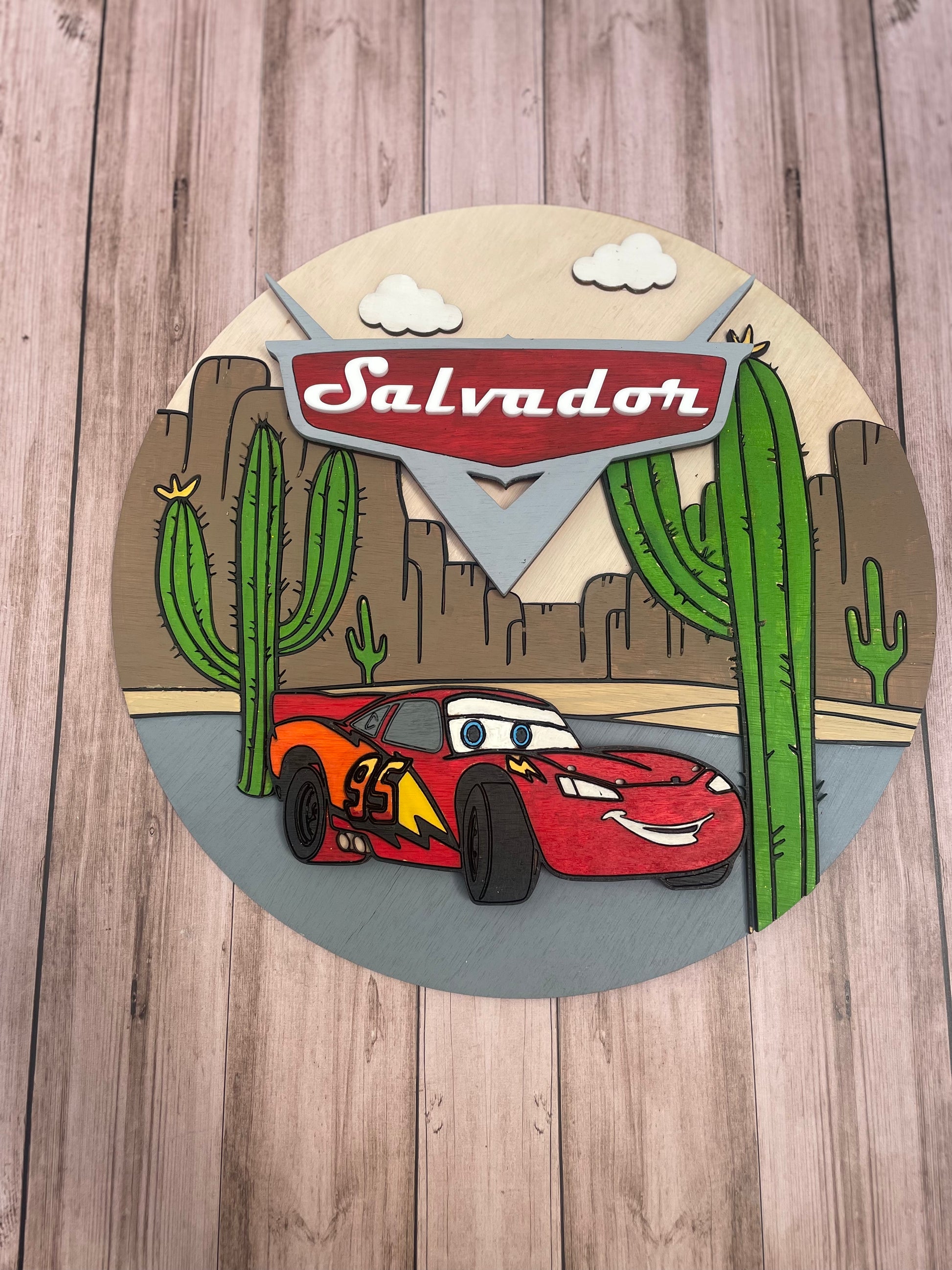 Cartel rayo mcqueen La Casa de Teddy