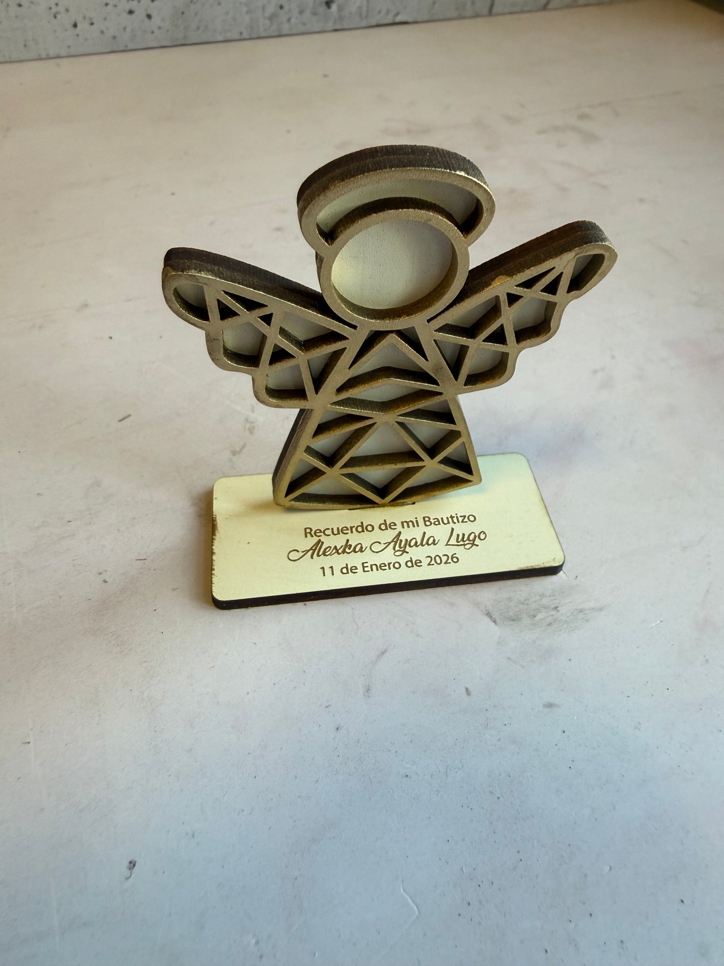 Recuerdo bautizo ángel