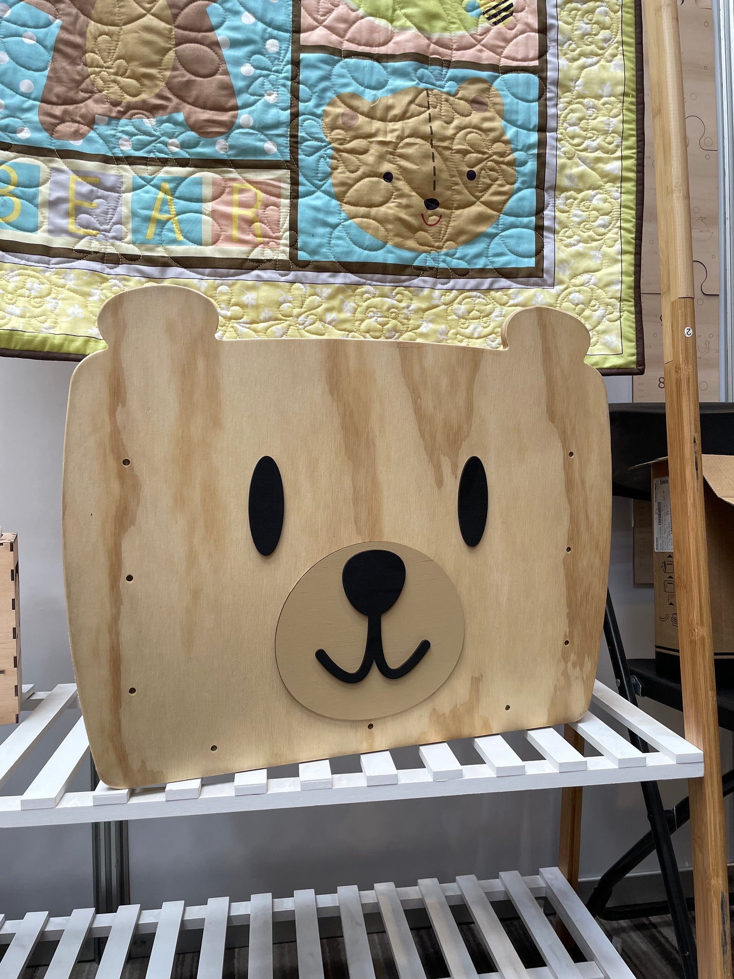 Caja para juguetes diseño de oso