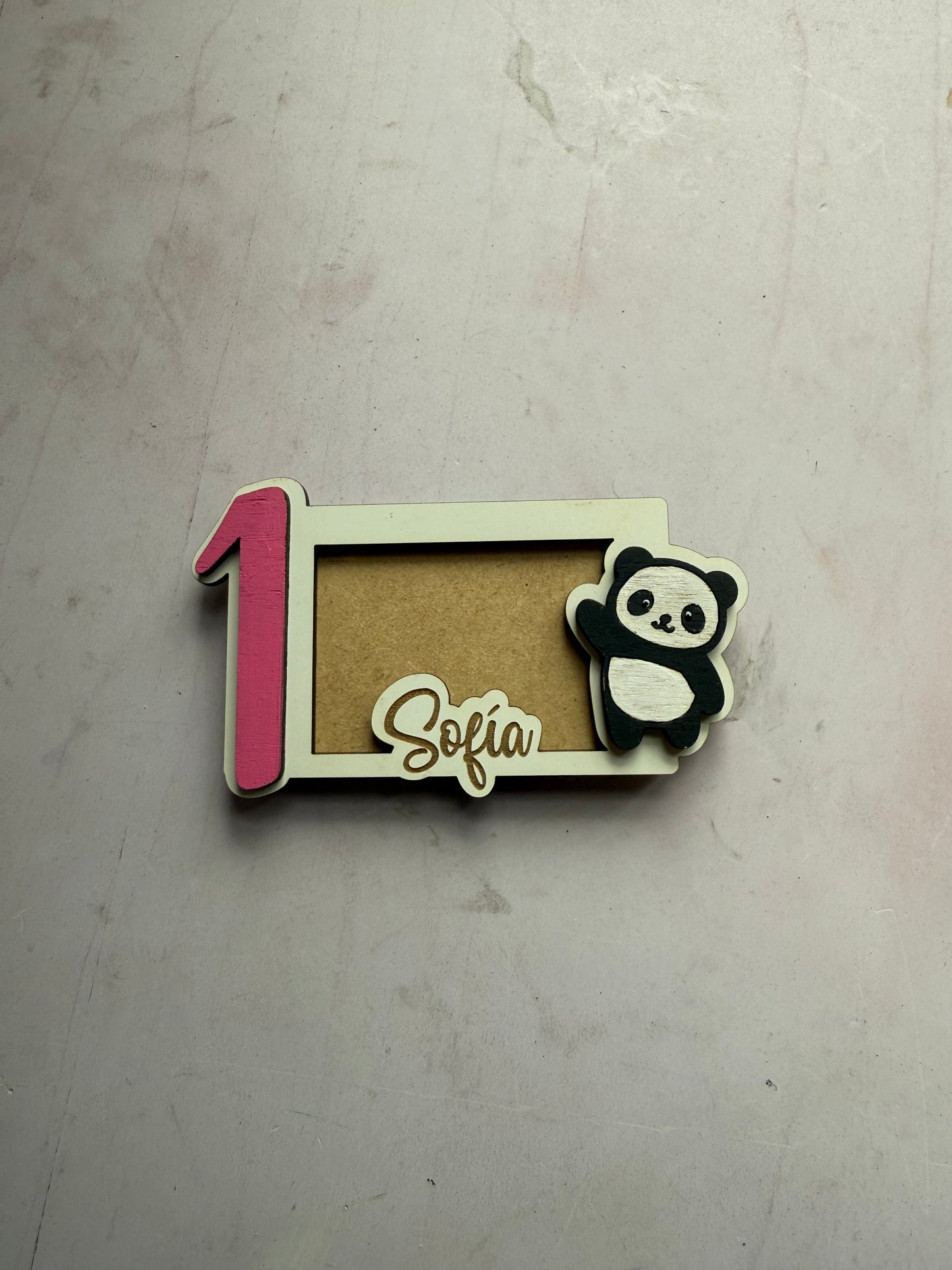 Portaretrato de recuerdo con imán para el refri