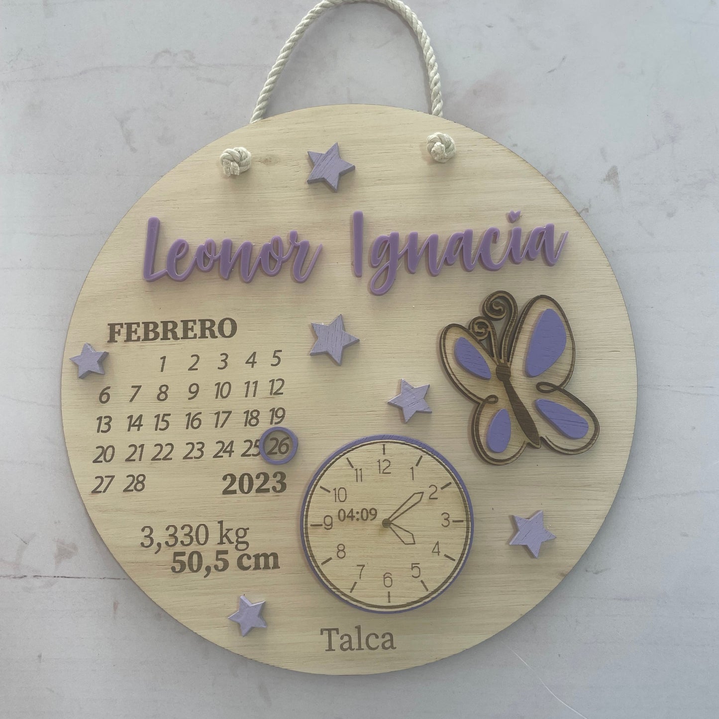 Cuadro nacimiento mariposa