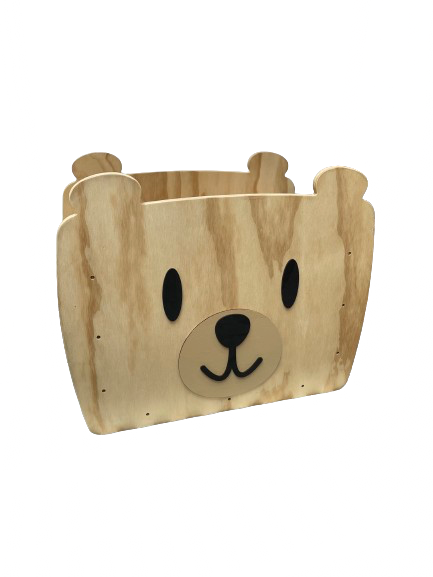 Caja para juguetes diseño de oso