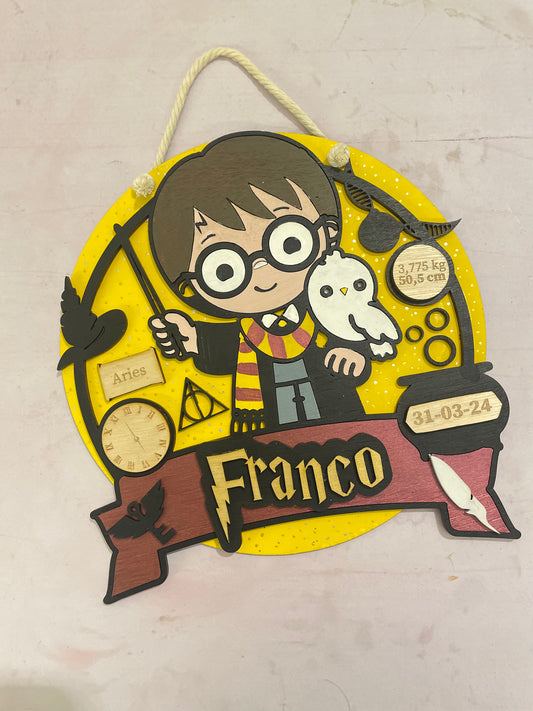 Cartel de nacimiento harry potter