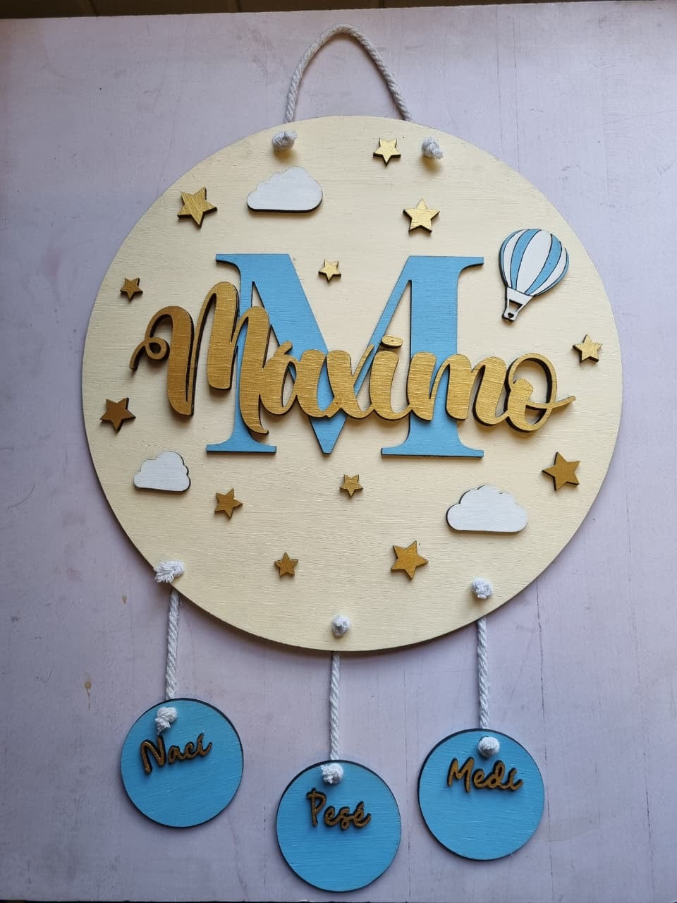 Cartel nombre para datos