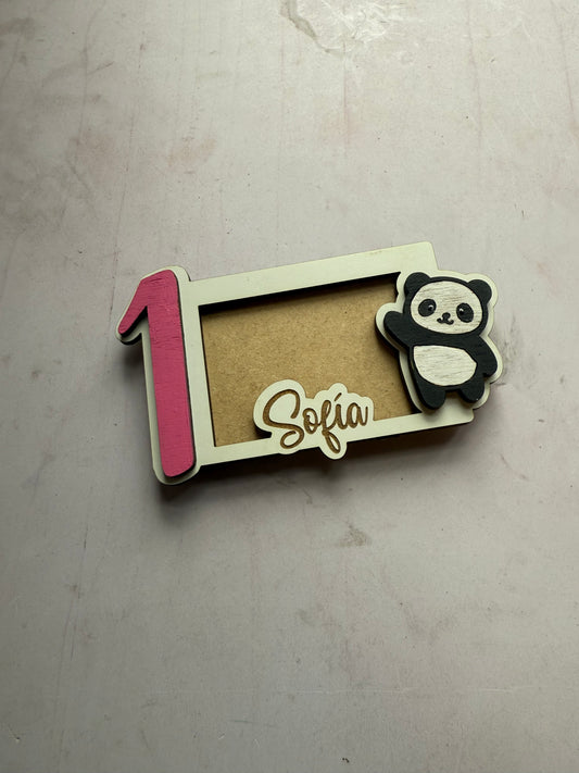 Portaretrato de recuerdo con imán para el refri