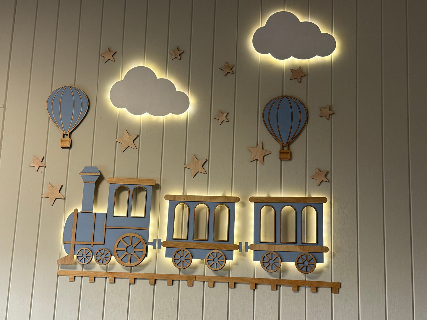 Pack lámparas espantacuco tren