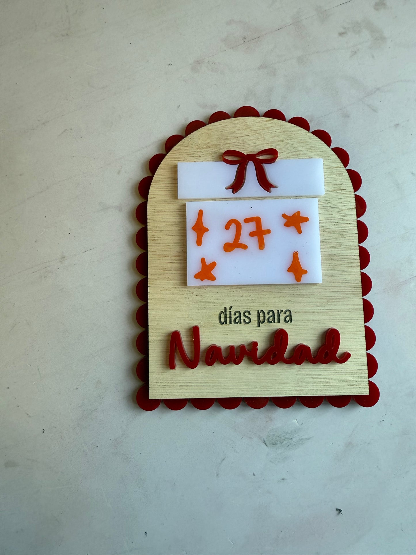 Cartel días para Navidad