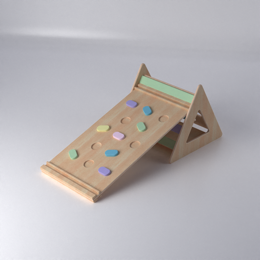 Triángulo y tabla montessori waldrof pikler