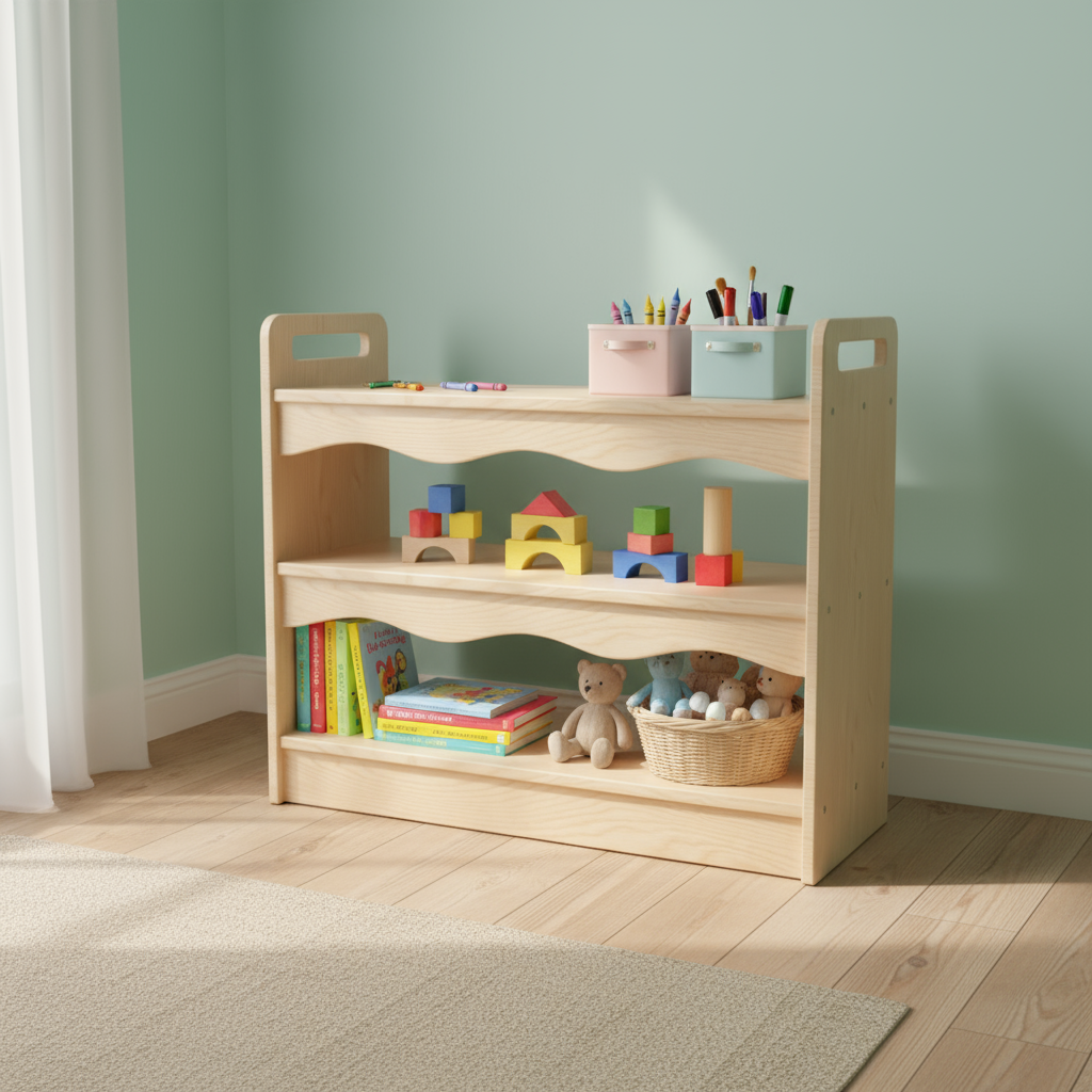 Mueble repisa estilo Montessori
