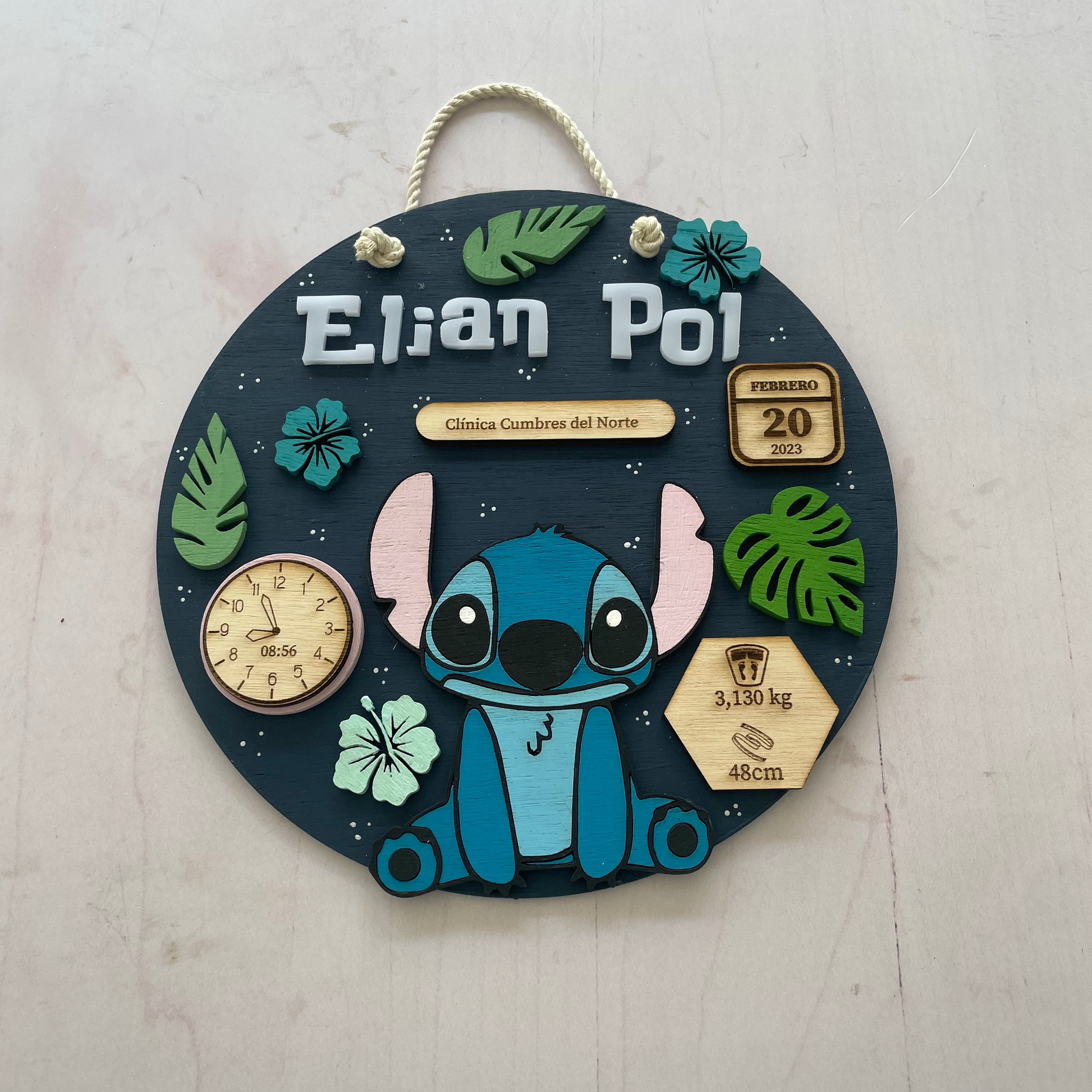 cuadro decorativo infantil stitch
