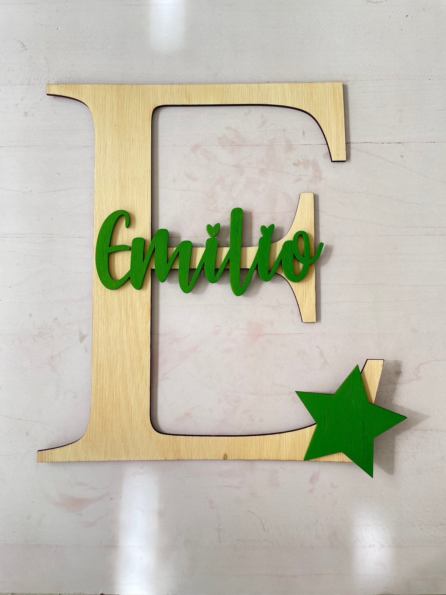 Inicial con nombre Estrella